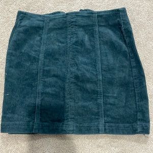 Corduroy mini Blue Skirt